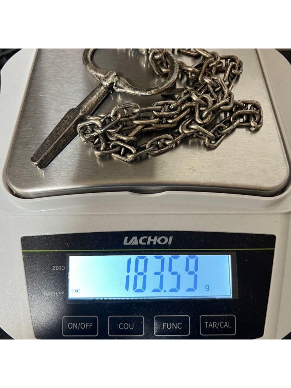 Saint Laurent Yves Key Motif Anchor Chain Necklace Metal - Picture 15 of 15